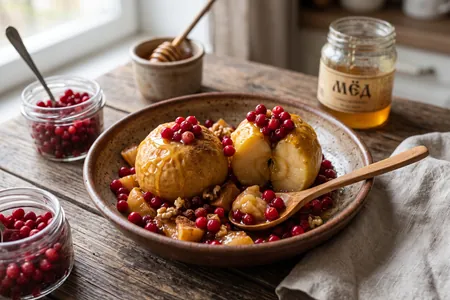 Моченые яблоки с брусникой и медом: старинный рецепт хрустящих и сочных яблок на зиму