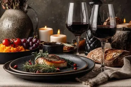 Фото: Блюда с красным сухим вином Блюда с красным сухим вином