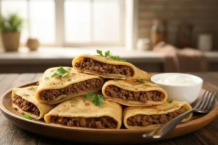 Блины с мясом - лучшие рецепты
