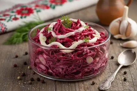 Свекла с чесноком и майонезом, топ рецептов