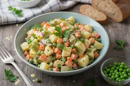 Самые простые и вкусные салаты с картошкой и морковью