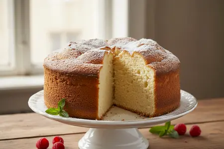 Пышный классический бисквит