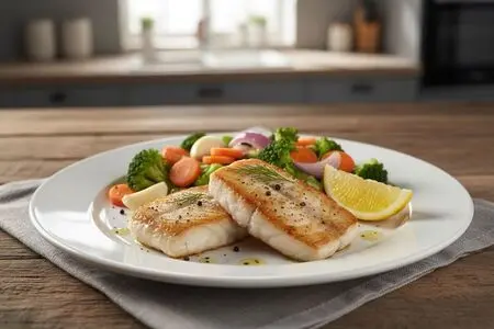 Вкусные диетические медальоны из хека