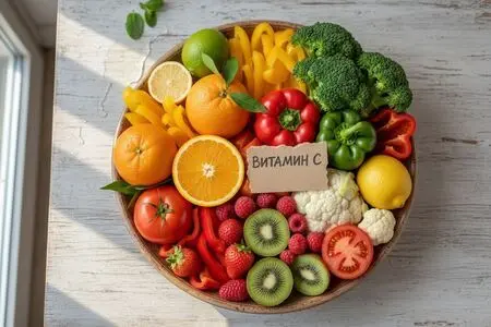 Топ продуктов - где взять витамины C, D и цинк.