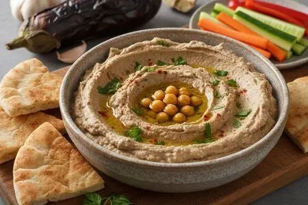 Баба Гануш  (Baba Ganoush) в СВЧ  за 5 минут
