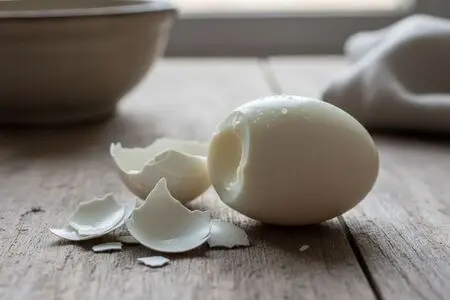 Как легко очистить вареное яйцо