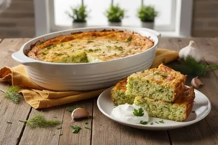 Кабачковая запеканка в микроволновой печи за 3 минуты