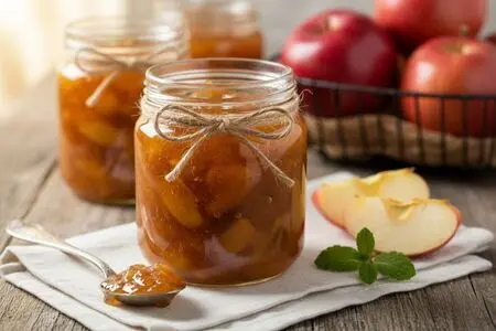 Яблочный джем в микроволновке
