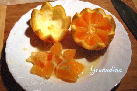 Фаршированный апельсин: шаг 1