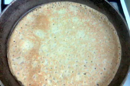 Блинчики с  мясом и орешками: шаг 3