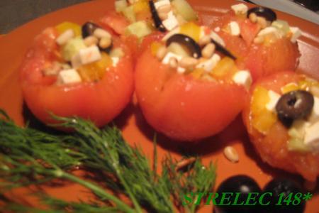 Mini - греческий салат в mini - помидорках.: шаг 1