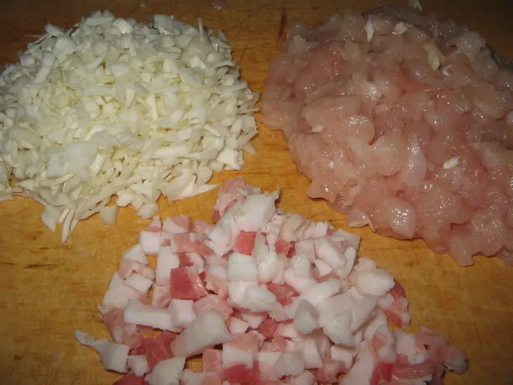Голубцы с курицей и беконом.: шаг 2