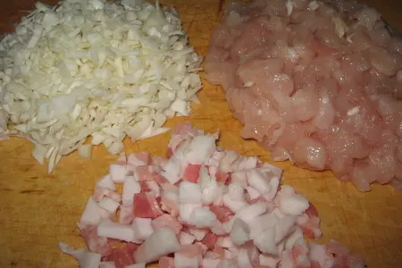 Голубцы с курицей и беконом.: шаг 2