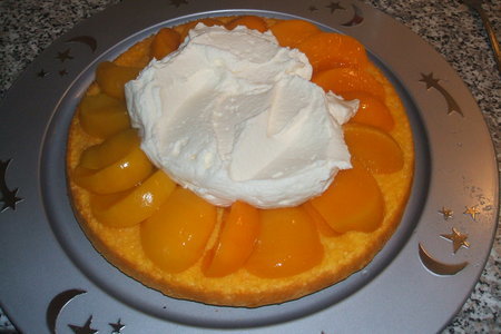 Торт  персиковый: шаг 2