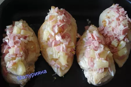 Грудка цыплёнка " экзотика ": шаг 6