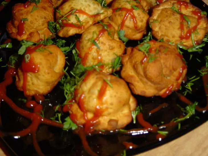 Пельмени с капустой и грибами: шаг 6