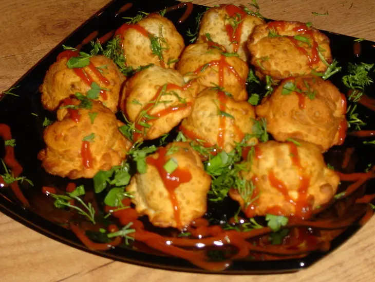 Пельмени с капустой и грибами: шаг 7