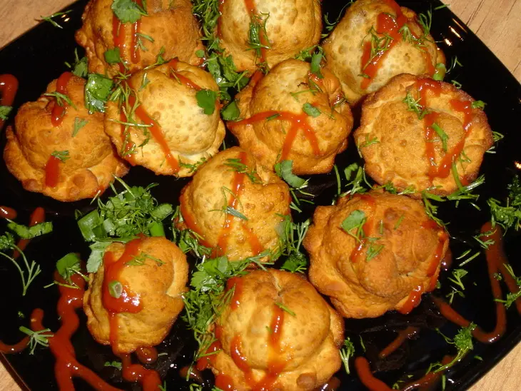 Пельмени с капустой и грибами: шаг 8