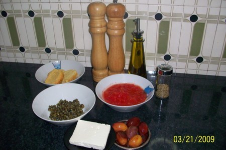Гламурный салат греции.: шаг 1