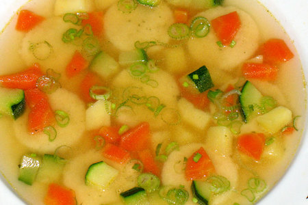 Лёгкий суп с манными таллерами: шаг 4