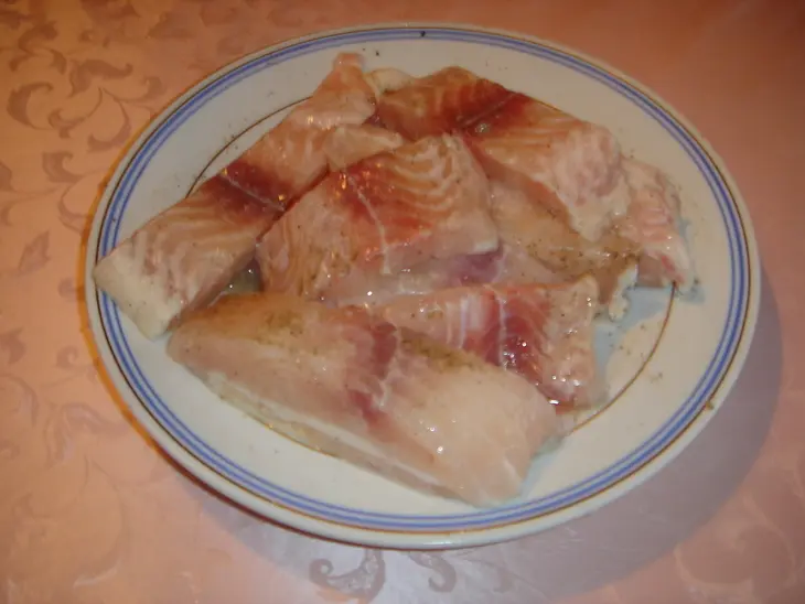 Морской  язык  запеченный с овощами: шаг 1