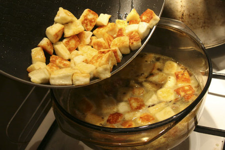 Панир масала (жаренные сырные кубики с пряностями): шаг 4