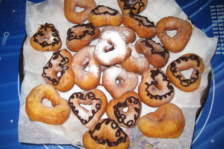Пончики с творогом  "пылкое сердце".: шаг 7