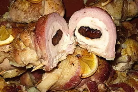 Куриные рулеты с черносливом: шаг 7