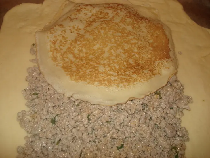 Кулебяка с четырьмя начинками: шаг 2