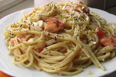 Спагетти "привет из греции": шаг 1