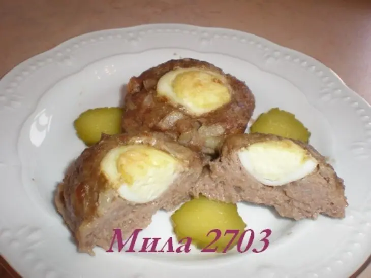 Мини-котлеты «соколиный глаз» (просто и вкусно): шаг 5