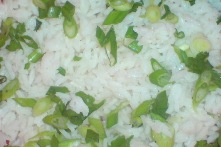 Рисовые котлеты с сыром и зелёным лучком: шаг 2