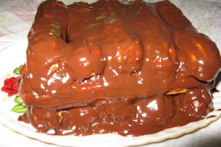 Торт "дамские пальчики" с заварным шоколадным кремом: шаг 4