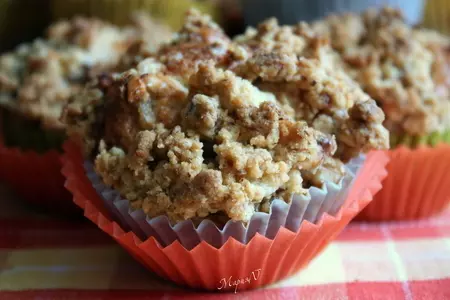 Маффины с грушей, бананами и орехами: шаг 4