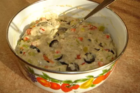 Маффины  постные с паприкой и маслинами: шаг 2