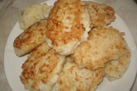 Котлеты из кальмаров с рисом: шаг 3