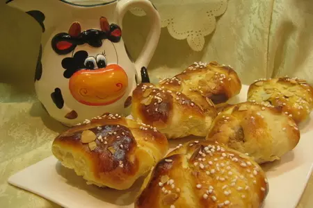 Булочки с медово-миндальным кремом: шаг 3