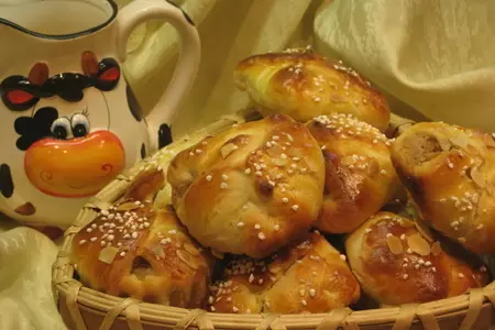 Булочки с медово-миндальным кремом: шаг 5