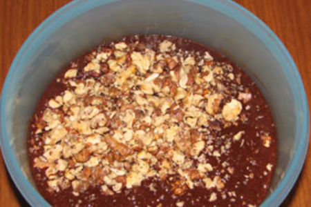 Шоколадно-ореховое пирожное: шаг 4