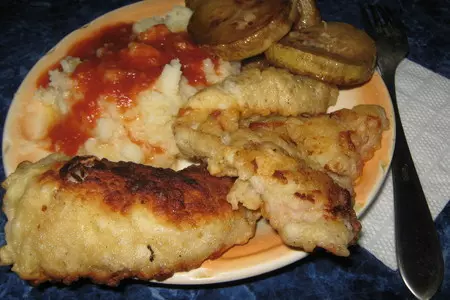 Кальмары отбивные: шаг 1