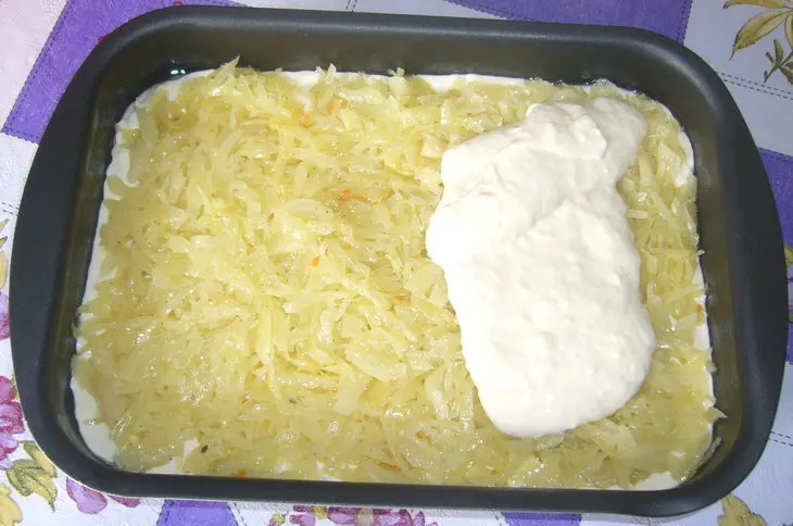 Пирог заливной... капустный..: шаг 4