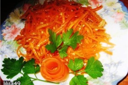 Салат из морковки с кунжутными семечками: шаг 1