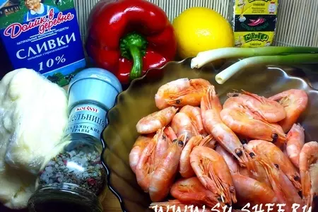 Сливочный суп с креветками: шаг 1