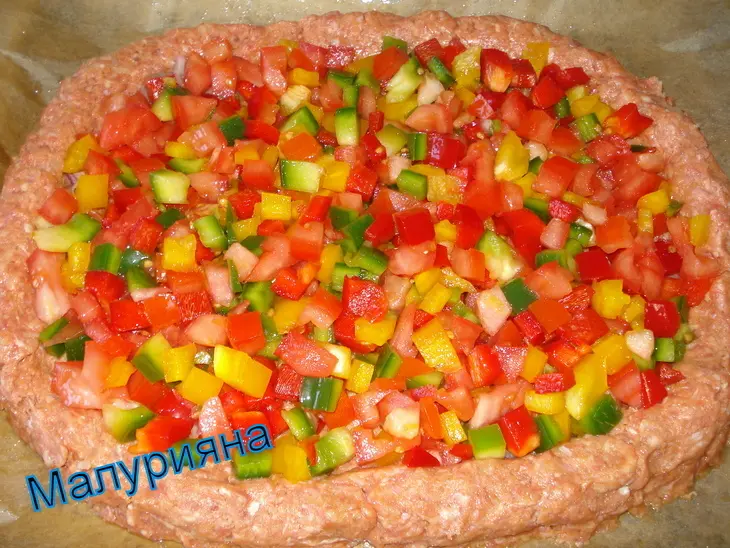 Пицца мясная " для большой компании ": шаг 6