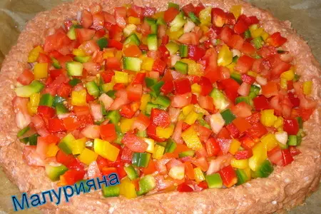 Пицца мясная " для большой компании ": шаг 6