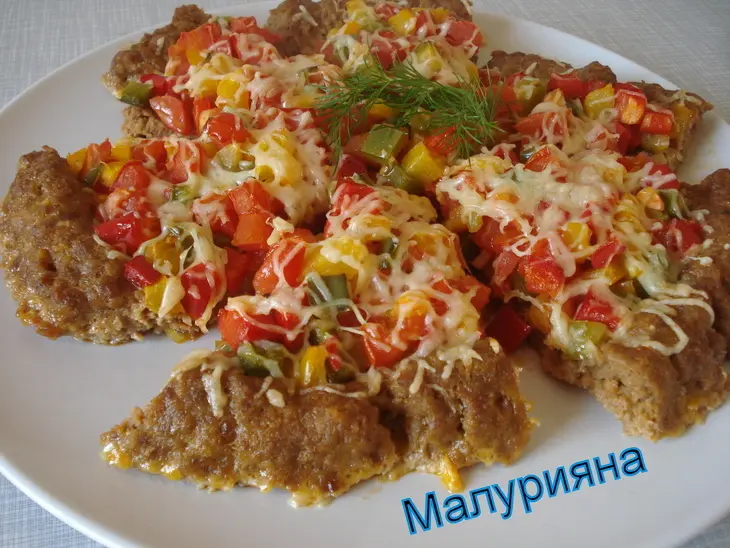 Пицца мясная " для большой компании ": шаг 8