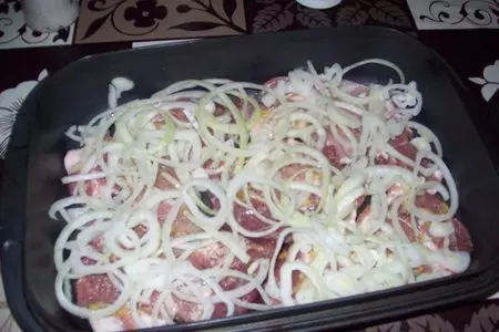 Мясо под шубой: шаг 3