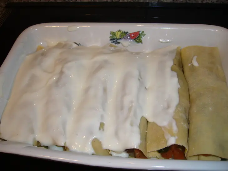 Каннелони с овощами под соусом "бешамель": шаг 4