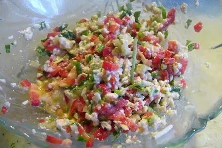 Лодочки из цукини с брынзой и овощами: шаг 4
