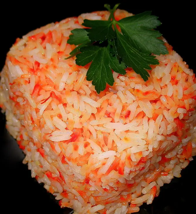 Рис с испанским шафраном: шаг 1
